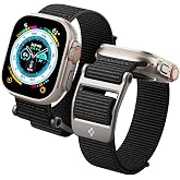 Apple Watch 49/46/45/44mm バンド 軽量 耐久性 デュラプロ・フレックス (ブラック) | Apple Watch Ultra3/Ultra2/Ultra/11/10/9/8/7/6/5/4/SE3/SE2/SE, コンパチブ