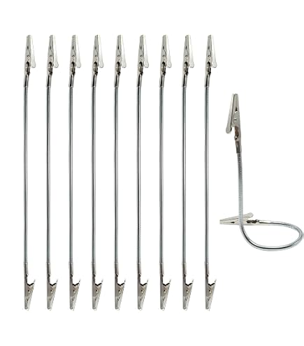 30 Pieces Double Head Alligator Memo Clip Photo Picture Note Holders Metal Wire Clips Clamps For DIY