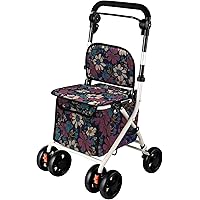 Amazon | 島製作所 マーチS 小花ブラック | 島製作所 | シルバーカー