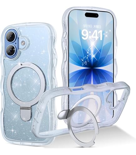 Amazon.co.jp: iPhone 13 用 ケース クリア MagSafe対応 360度回転