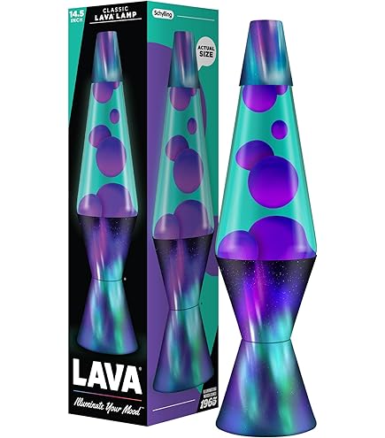Amazon | Lava Lite 20オンス 溶岩ランプ ホワイト/ブルー/シルバー