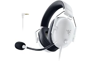 Razer レイザー BlackShark V2 X Special White Edition ゲーミングヘッドセット ホワイト 有線 3.5mmアナログ 7.1chサラウンド 特許技術採用50mmドライバー ノイズキャンセリング 白 PC PS5