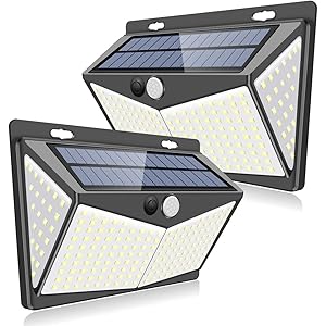 【最新版208LED】ZEEFO センサーライト ソーラーライト 4面発光 屋外照明 人感センサー 3つ点灯モード 防水…