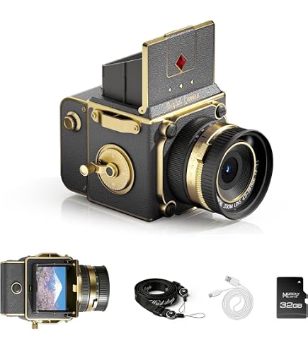 Amazon | CHUZHAO デジタルカメラレトロ、レトロミニカメラ