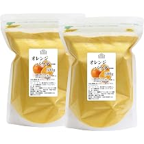 Amazon.co.jp: 自然健康社 オレンジパウダー 500g×2個 製菓用 食用