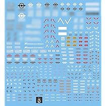 Amazon | 蛍光!!1/144 ロボット MS 炎社ディテールアップ用水転写式