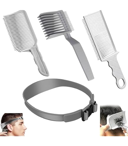 Amazon | プロの理髪師カッティングコーム 理容フェードコーム 4点