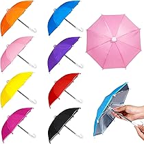 Amazon.co.jp: Hiawbon 1:6スケール 8個 ミニチュア傘 調節可能 ミニ