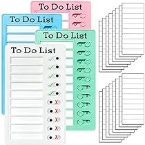 ADHD Routine Tracker Keyring 6 Pack Chore Planning Key Chains ...