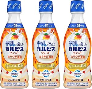 Amazon 牛乳と楽しむ カルピス マンゴー 300ml 3本 乳酸飲料 通販