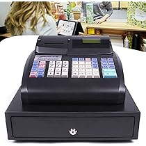 レジスター レシートプリンター付き（黒） Amazon | レシートおよびジャーナル プリンター付き電子