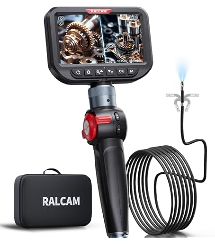 Amazon.co.jp: Ralcam 先端可動式ファイバースコープ 4.3インチIPS液晶