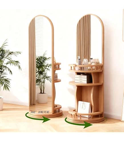 Amazon.co.jp: 回転ミラースタンド 姿見 割れない 全身ミラー ハンガー