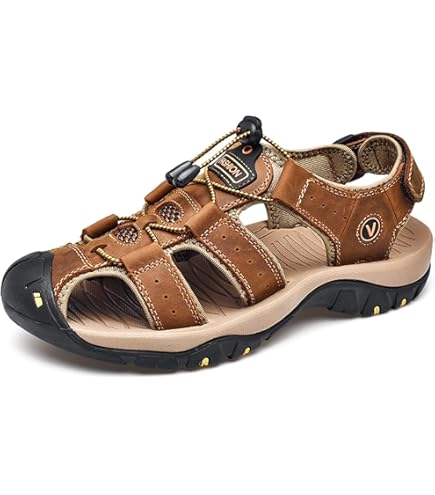 Amazon | AnNafi® メンズ グラディエーター レザー サンダル | ローマ