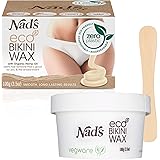 Nad's Eco Bikini Wax, Professional salon Quality Microwaveable Hard Stripless Wax, Plastic Free Vegan Wax, Includes 100g Eco 