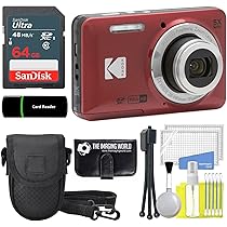 【美品】KODAK FZ55 コンパクトデジタルカメラ （レッド）光学5倍ズーム PIXPRO デジカメ コダック コンパクト デジタルカメラ Kodak FZ55