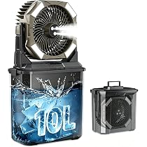 ポータブルミストファン 10L　40000mAhバッテリー Amazon | 【2026年版 極上の冷感届け！】 強力ミスト瞬間冷却 キャンプ