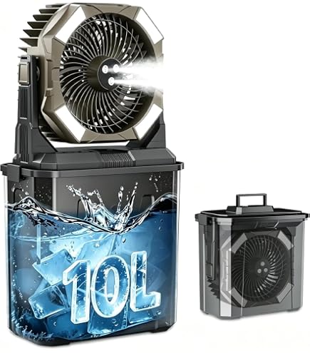 ポータブルミストファン 10L　40000mAhバッテリー Amazon | 【2026年版 極上の冷感届け！】 強力ミスト瞬間冷却 キャンプ