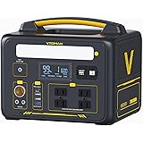 VTOMAN JUMP600ポータブル電源 大容量 リン酸鉄 640Wh/200000mAh ポータブルバッテリー ジャンプスターター機能付 AC (600W 瞬間最大1200W)純正弦波/DC/USB出力リン酸鉄リチウムイオン電池LIFEBMS 蓄