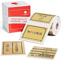 Amazon.co.jp: Phomemo M110対応 純正 ラベルシール 四角 40mm