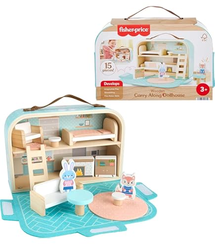 Floss & Rock 43P6364 Rainbow Fairy Play Box with 4 Wooden