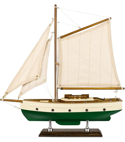 SAILINGSTORY Wooden Sailboat Model Ship Sailing Boat Model Ship Sailboat Decor Yacht Enterprise 1 100 Scale 1930 Americas Cup Replica