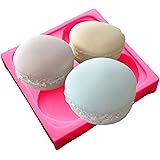 【Ever garden】 マカロン 合わせるタイプ シリコンモールド レジン アロマストーン 手作り 石鹸 キャンドル 樹脂 粘土 オルゴナイト 型 抜き型 (合わせるタイプ)
