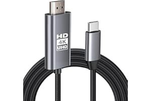 【4K対応】 HDMI Type-C to Hdmi ケーブル HDM I 変換ケー ブル USB Type-C 変換アダプター hdm i ケー ブル 1M スマホ テレビ ミラーリング AV 接続 ケーブル モニター ナイロン｜Mac-Book/