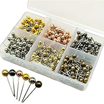 Amazon.co.jp: Beadthoven 画鋲 約600pcs/箱 MIX 15x4mm ステンレス