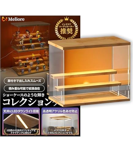 Amazon.co.jp: 【WNJAPAN】4段 コレクションケース アクリル 幅32cm