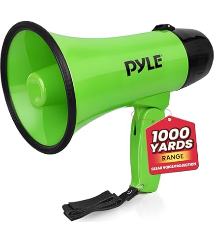 Amazon.co.jp: 《PYLE メガホン スピーカー》 拡声器 持ち運び可能