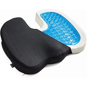 椅子 クッション 腰痛 低反発クッション お尻 骨盤矯正 座布団 ゲルクッション ジェルクッション 【ジェル内蔵モデル】