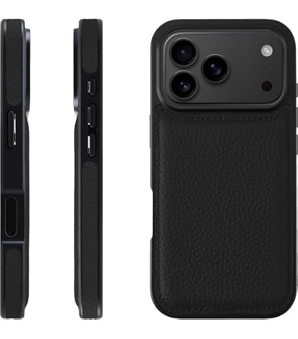 HANATORA iPhone 17Pro ケース ブラック カード　　本革 Amazon.co.jp: HANATORA for iPhone 17Pro ケース バンパー型 本革