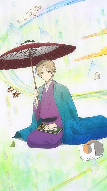 2024秋アニメ - 着物姿の夏目貴志とニャンコ先生