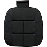 ボンフォーム(BONFORM) シートクッション 竹炭プレーン 軽/普通車 ヒップ型 ストッパー付き ヒップガタ45x45x2.3cm ブラック 5340-43BK