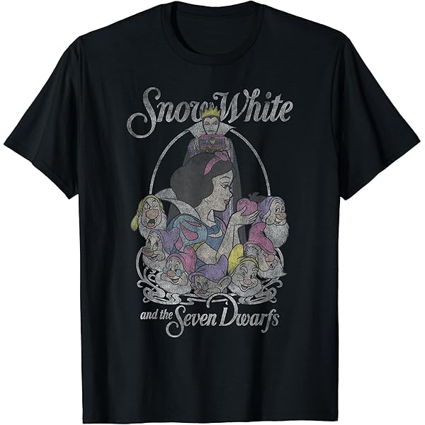 90s ディズニーワールド 白雪姫 7人の小人 ワンサイズ グレー 両面プリント 90s ディズニー 白雪姫 七人の小人 Tシャツ 両面プリント ビッグ