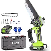 充電式チェーンソー 21V充電式ミニチェーンソー小型電動のこぎり電動チェーンソー Amazon | チェーンソー 充電式 電動 ノコギリ 大容量バッテリー
