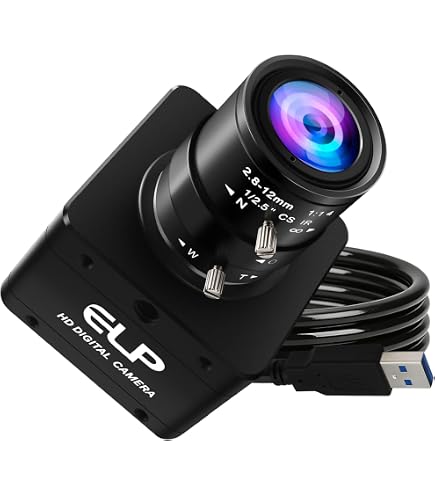 Amazon.co.jp: ELP 高速グローバルシャッターUSB3.0ズームカメラ、720P