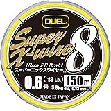 DUEL (デュエル) PEライン 釣り糸 スーパーエックスワイヤー8 【 ライン 釣りライン 釣具 高強度 高感度 】 0.6号~4.0号 5色/イエローマーキング