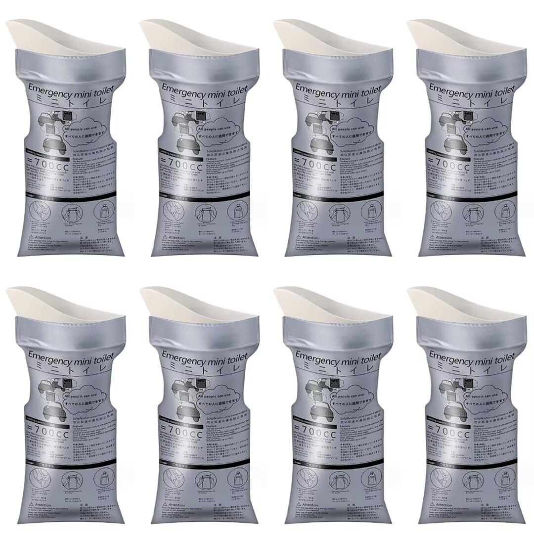 【1個85円】【680円】 GOODCHI 男女兼用 携帯トイレ 700cc×8個セット