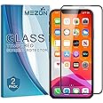 [2 Pack] MEZON Full Coverage Tempered Glass for Apple iPhone 11 (6.1") / iPhone XR - Crystal Clear Premium 9H HD Screen Prote