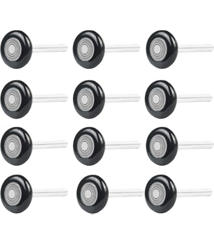 National 2" Inch 13 Ball Nylon Garage Door Rollers With 4" Stem (Pack Of 12