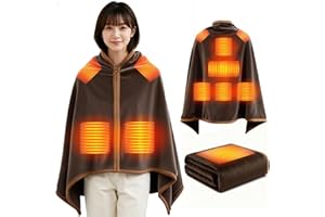 電気毛布 掛け敷き兼用 【2025新登場 9箇所発熱 143×88cm大判】 USB/DC給電 電気ブランケット 電気ひざ掛け 3段階温度調節 MAX65℃ 日本製ヒーター 6Hタイマー 肩掛け 膝掛け 敷毛布 腰巻き ダニ退治 切り忘れ防止 丸洗い可 防寒対策 暖房器具 速暖 ふわふわ ブランケット 省エネ キャンプ ソロキャンプ 車中泊 テント泊 アウトドア オフィス (ブラウン)