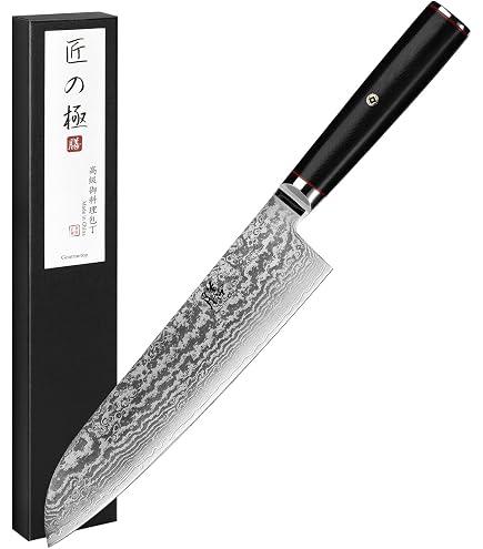 Amazon.co.jp: KEEMAKE 包丁 牛刀 ダマスカス包丁 210mm ステンレス