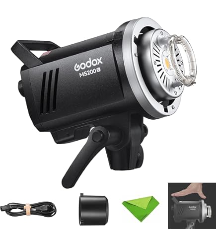 Amazon | Godox MS300-V MS300V 300W スタジオ フラッシュ 5800±200K