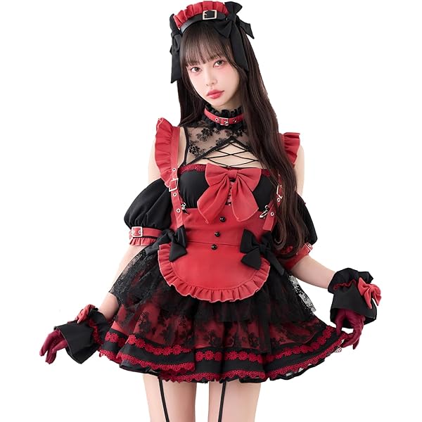 Amazon.co.jp: [Malymoon] コスプレ メイド ウエイトレス ゴシック