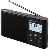 ソニー ラジオ XDR-56TV : ワイドFM対応 FM/AM/ワンセグTV音声対応 おやすみタイマー搭載 乾電池対応 ブラック XDR-56TV B