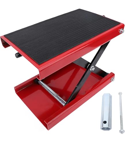 Amazon.co.jp: ochun オートバイ用シザージャッキ 500kg 耐荷重、調整