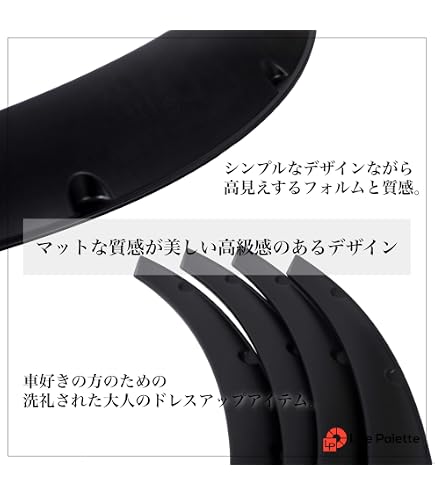 Amazon | 逆反り オーバーフェンダー 汎用 4枚 セッ ト 軽量 PP製/出幅