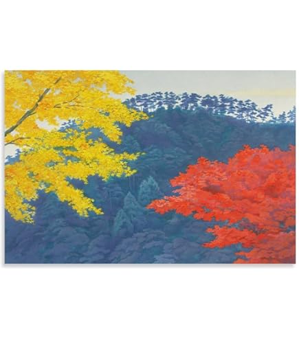 Amazon.co.jp: 東山魁夷人気絵画/代表作『白馬の森』読売新聞 額